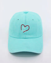 front view of Light Blue Love Myself Washed Cap