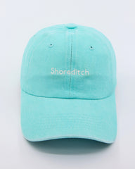 front view of Shoreditch Light Blue Washed Cap