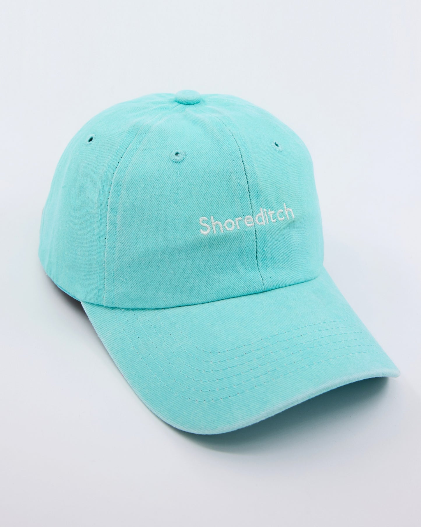 side view of Shoreditch Light Blue Washed Cap