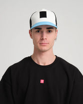 Light Blue Trucker Cap With Free Patch