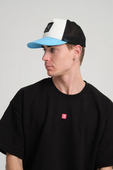Light Blue Trucker Cap With Free Patch