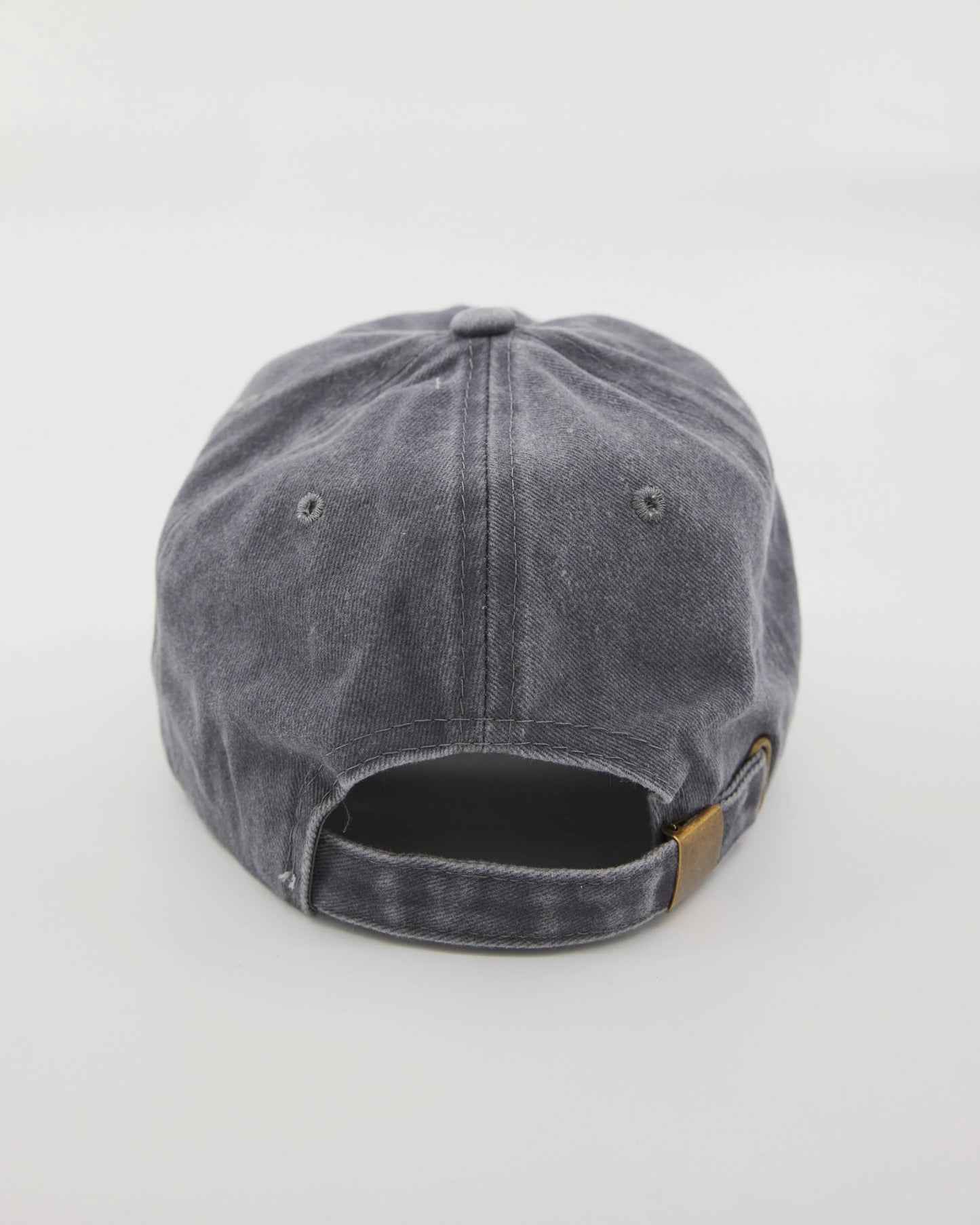 back view of Love You Bye Light Gray Washed Cap