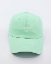 front view of Light Green Hahaha No Washed Cap