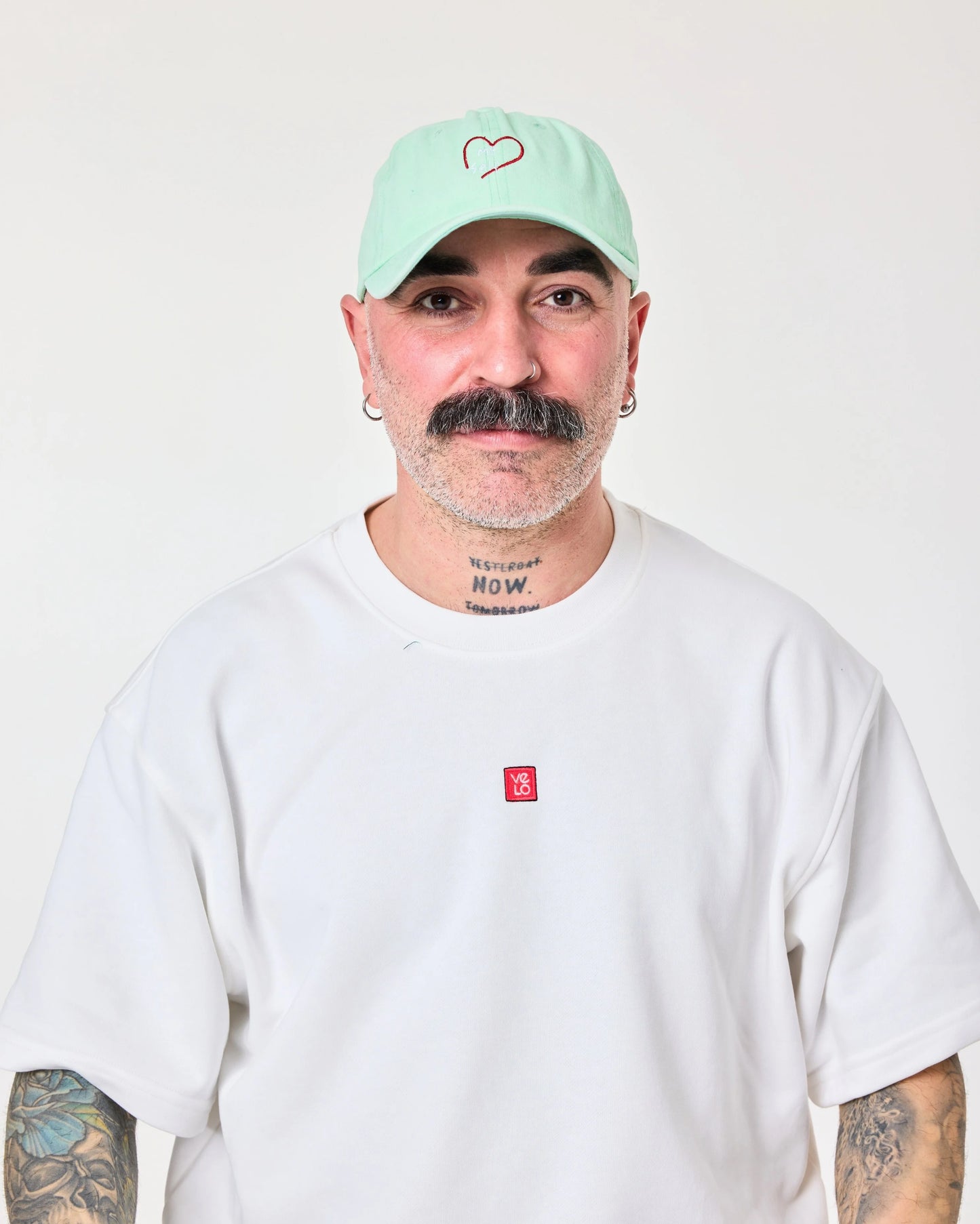 man wearing Light Green Love Myself Washed Cap
