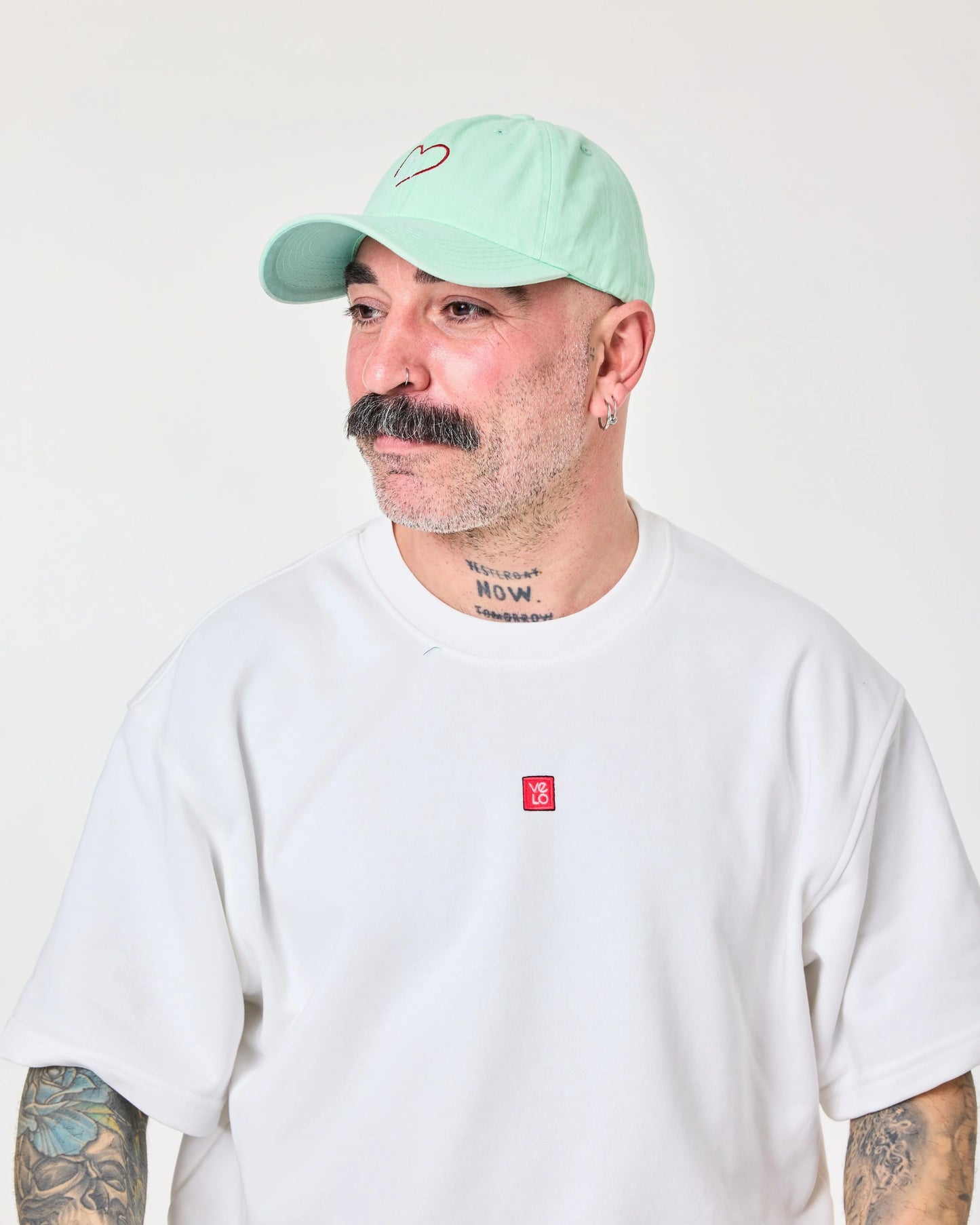 man wearing Light Green Love Myself Washed Cap