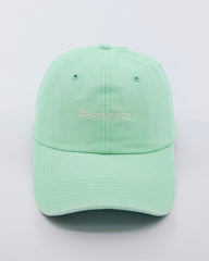 front view of Shoreditch Light Green Washed Cap
