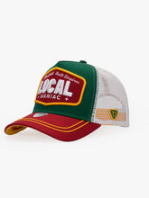 Side view of Local Maniac Red Trucker Hat