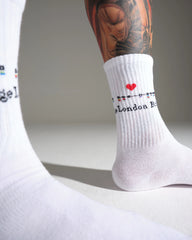 London Bridge White Socks