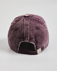 Back view of London Plum Washed Cap