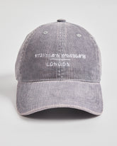 London Stone Grey Corduroy Cap