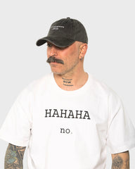 A man wearing the London Dark Gray Washed Cap