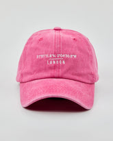 Front view of London Hot Pink Washed Cap