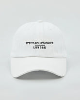 Front view of London White Washed Cap