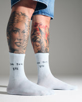 Love You Bye Light Blue Socks