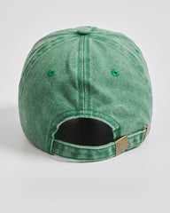 Back view of Matcha Club Green Washed Cap