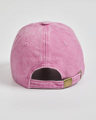 Back view of Mom Pink Washed Cap