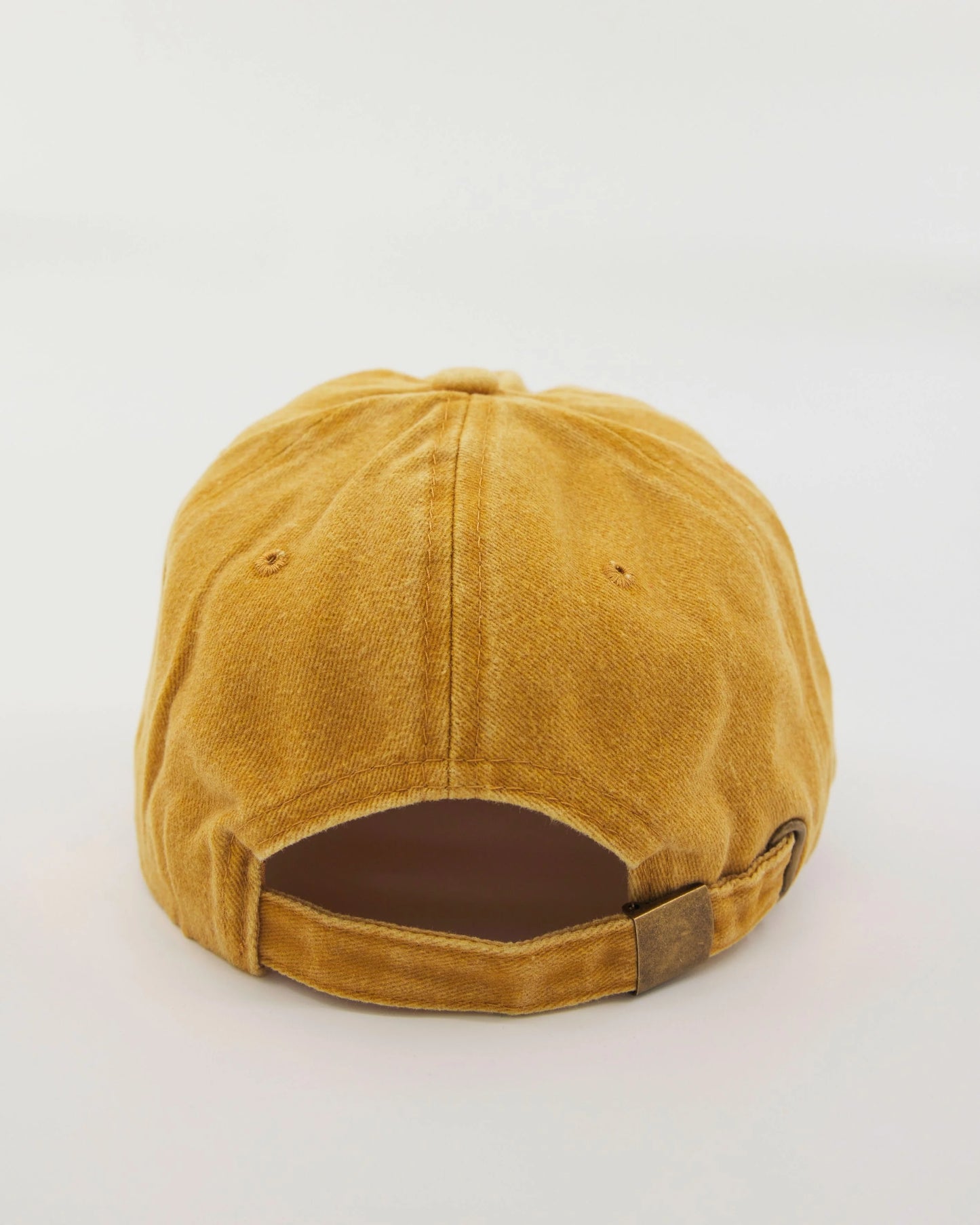 back view of Love You Bye Mustard Washed Cap