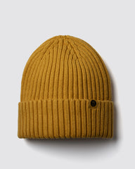 Front view of Mustard Yellow Classic Beanie