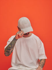Need More Coffee Light Grey Corduroy Cap