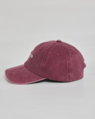 No Inspiration Today burgundy washed cap - back view