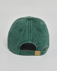 No Inspiration Today forest green washed cap - back view