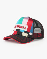 No Signal Black Trucker Cap front view