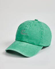 Not Today Aqua Blue Washed Cap