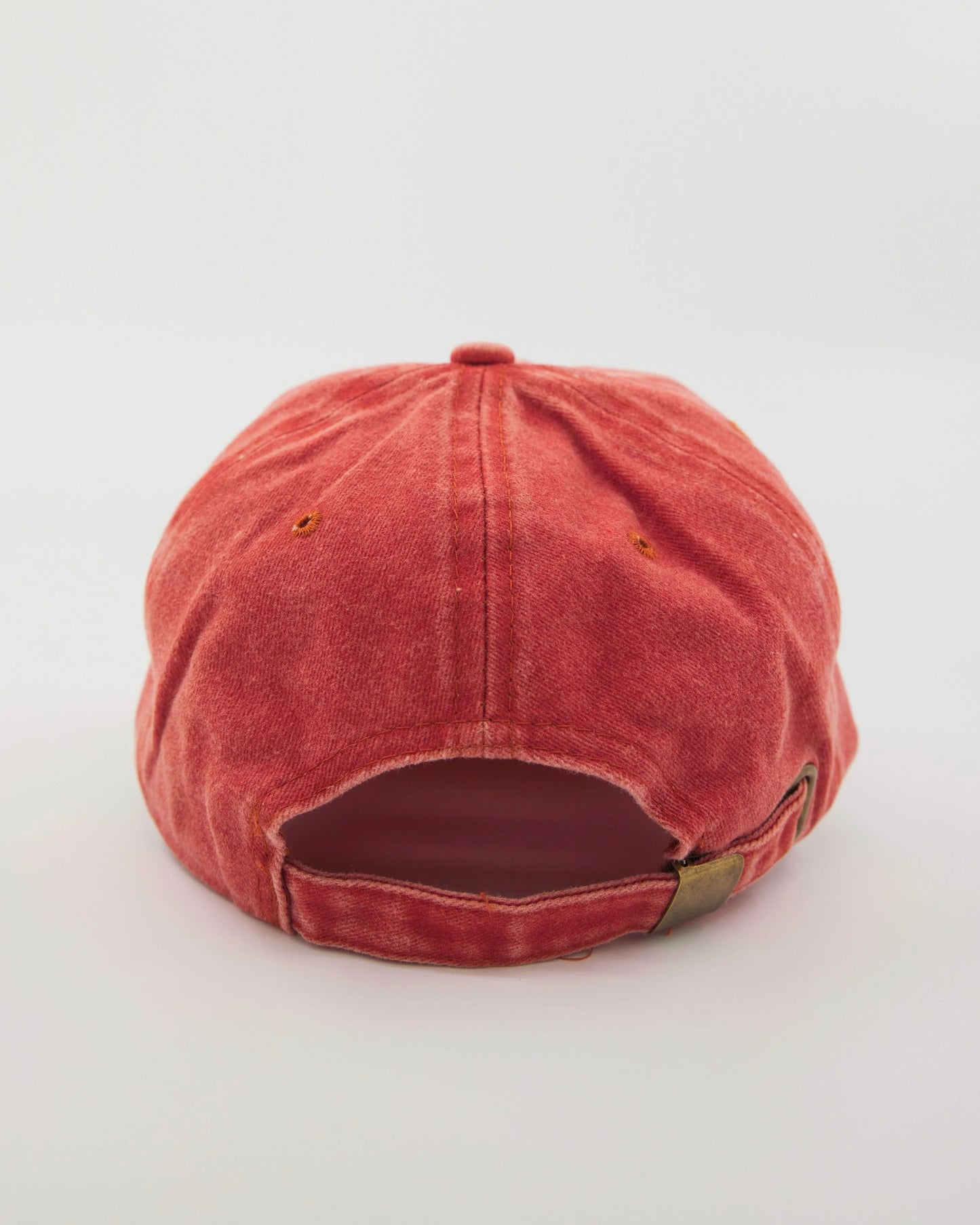 back view of Love You Bye Orange Washed Cap