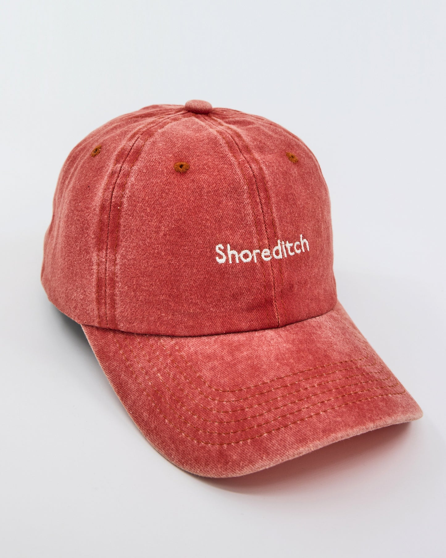 side view of Shoreditch Orange Washed Cap