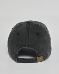 Out of Service black washed cap - back view