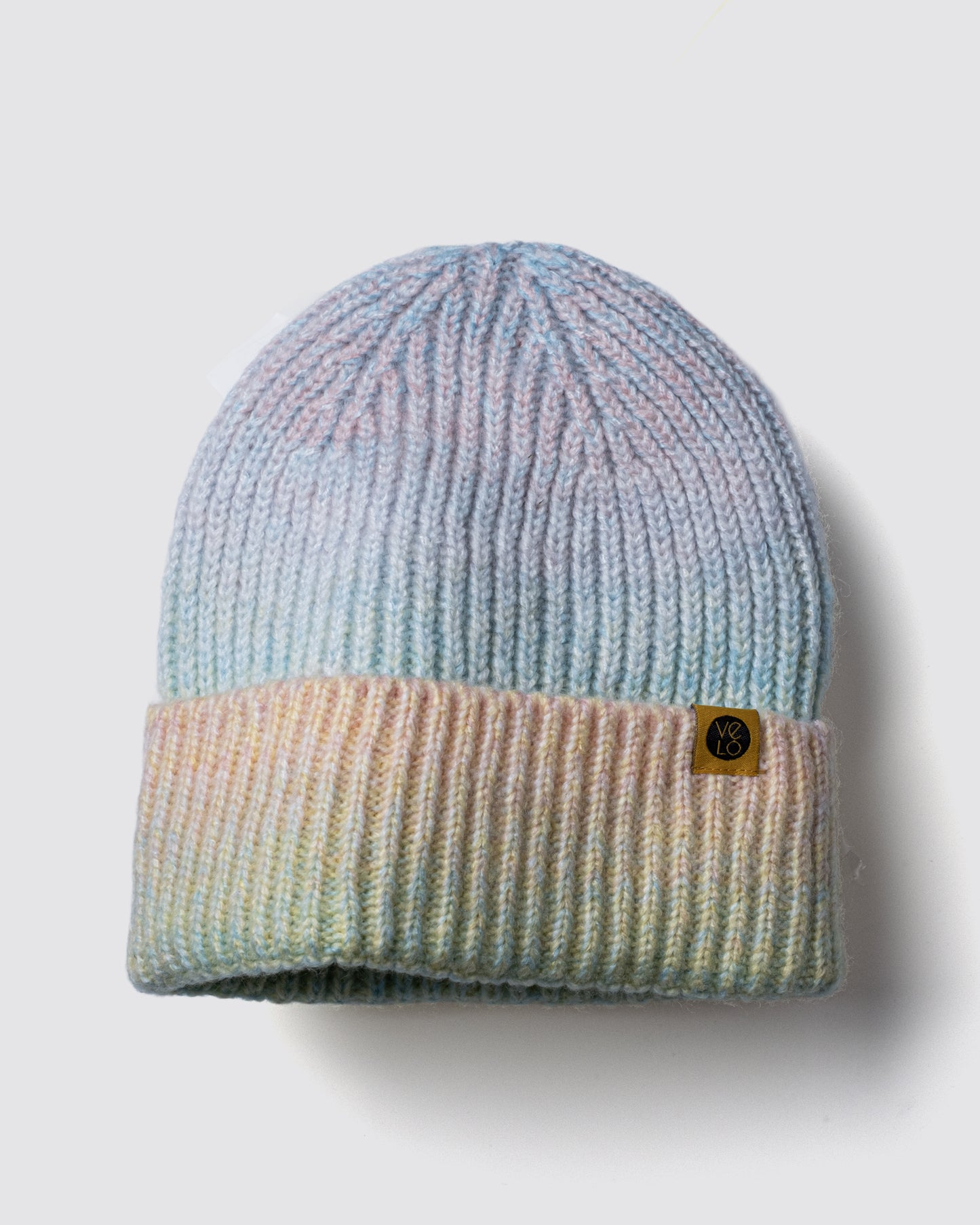 Pastel Mix Lux Beanie on a light gray background