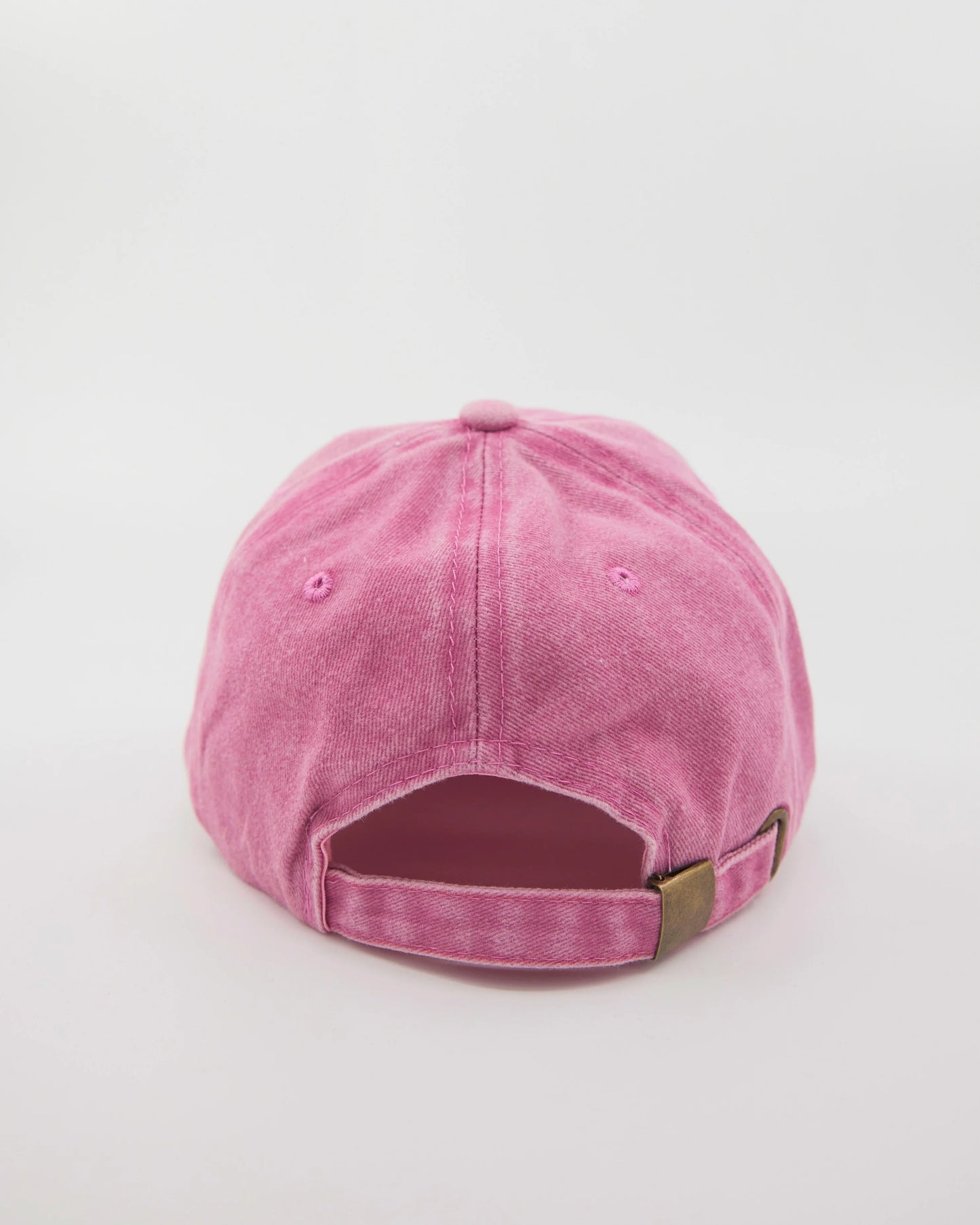 back view of Pink Love Myself Washed Cap