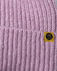 Close view of Pink Lux Beanie