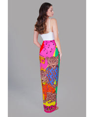 Back view of Pink Tiger Pareo