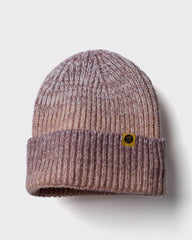 Powder Pink Mix Lux Beanie on a light gray background
