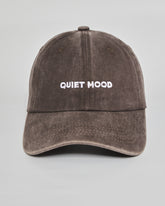 Quiet Mood brown washed cap - front view