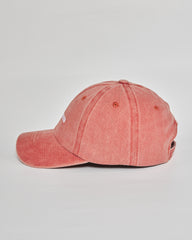 Quiet Mood coral washed cap - angled view