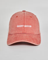 Quiet Mood coral washed cap - front view