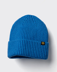Royal Blue Lux Beanie on a light gray background