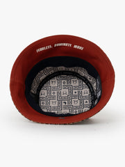Royalty Brick Bucket Hat on a white background