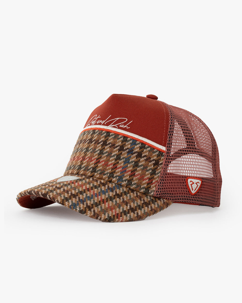Side view of Royalty Brick Trucker Hat