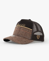 Side view of Royalty Brown Trucker Hat
