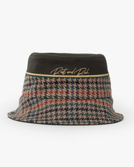 Front view of Royalty Khaki Bucket Hat