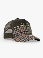 Side view of Royalty Khaki Trucker Hat