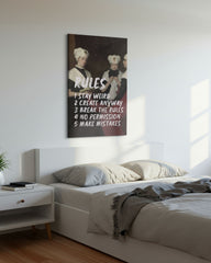 Rules – Stay Weird, Create Anyway – Handwritten Canvas