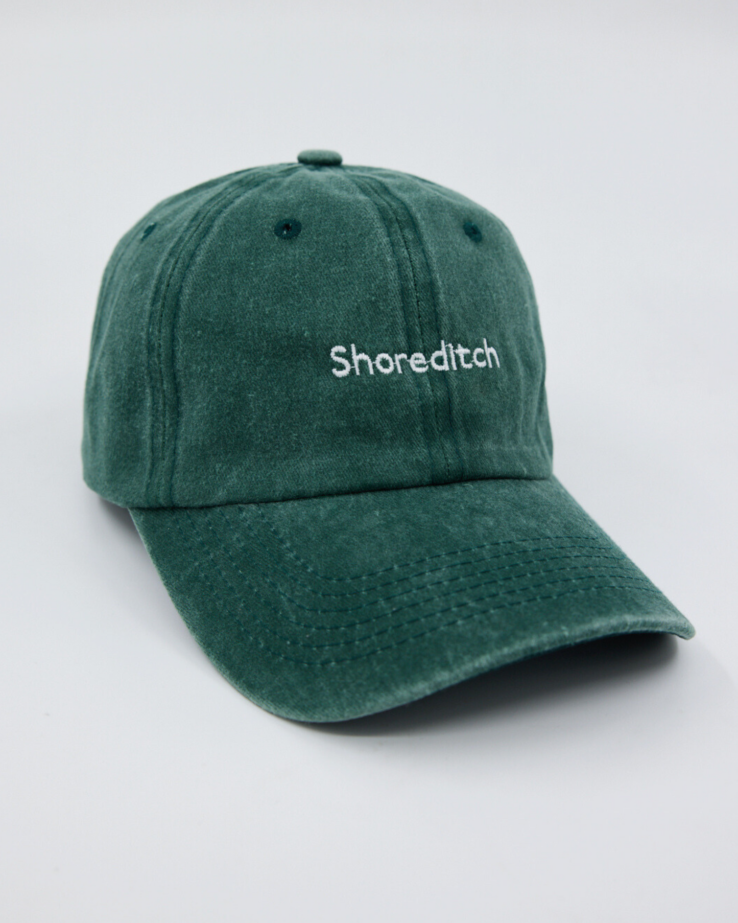 Shoreditch Dark Green Washed Cap