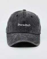 Shoreditch Black Washed Cap