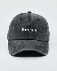 Shoreditch Black Washed Cap