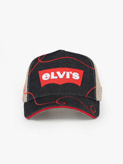 Elvis Navy Trucker Cap detail view 2