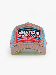 Psychologist Orange Trucker Cap detail view 2